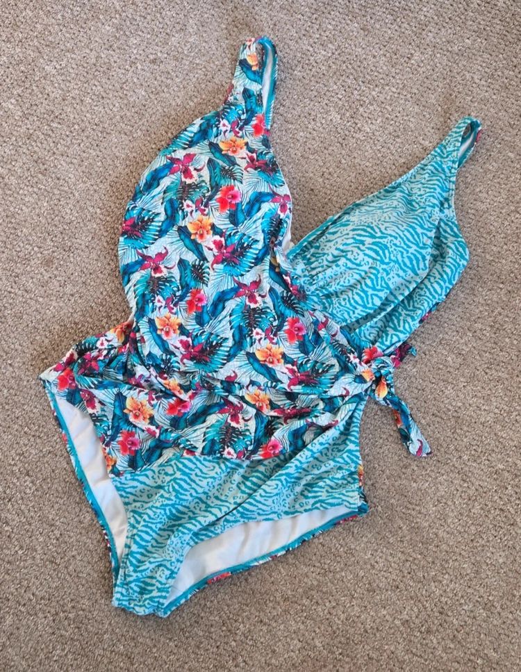Floral And Animal Print One-Piece Swimsuit Joe Browns 