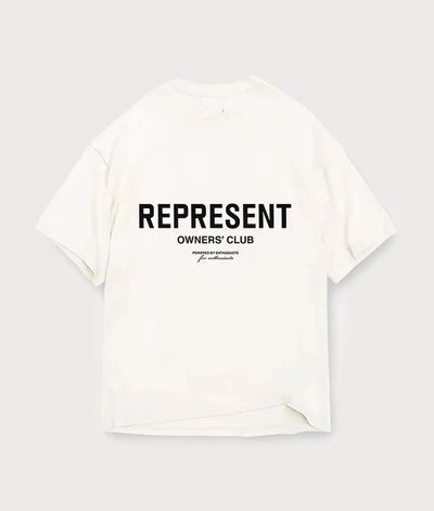 Represent Flat White T-Shirt size small but will fit a Meduim