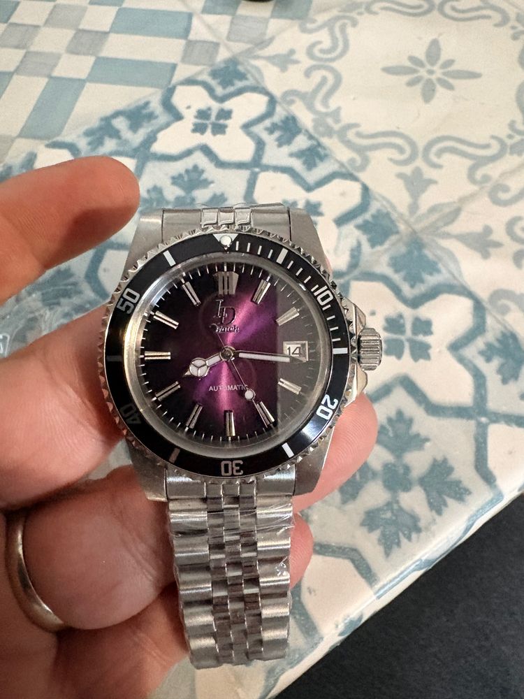 Other Silver Wristwatch With Purple Dial product image
