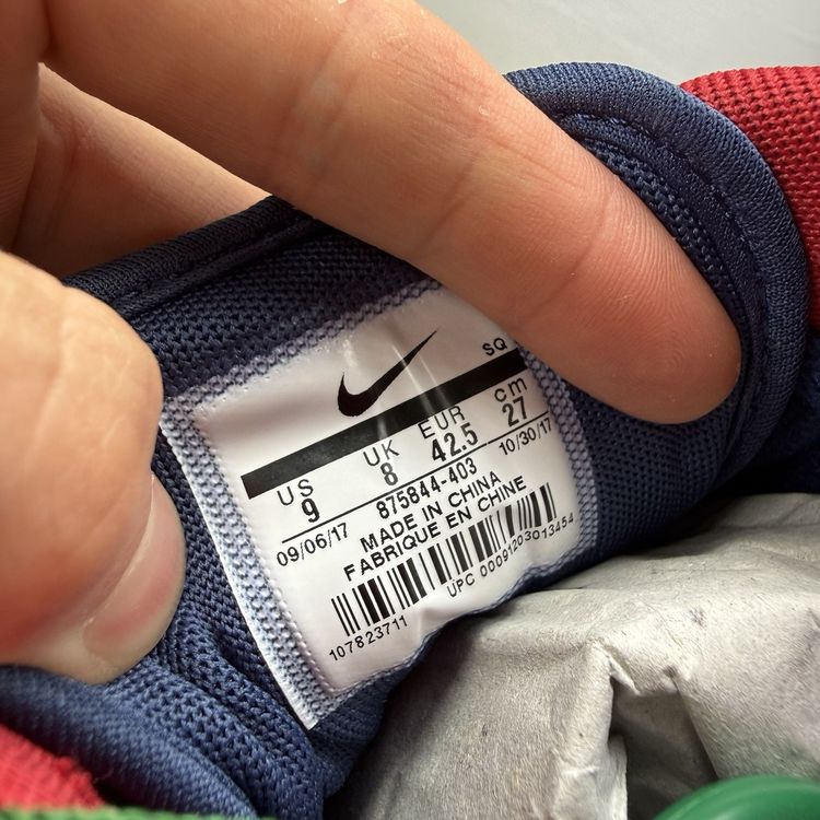 Immagine di Nike Air Max 1 Size UK 8 Snow Beach Blue Red Yellow Men's Trainers 875844-403 4