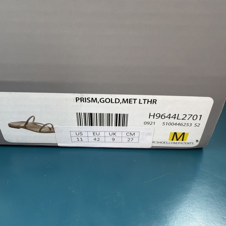 Vionic Prism (with arch support) Gold leather sandals UK 9 RRP £110 BNIB image 5