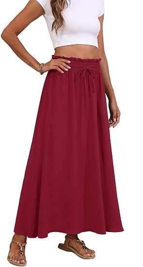 Red Maxi Skirt image 1
