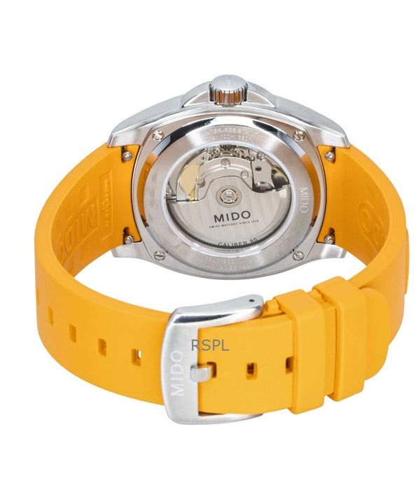 Mido Multifort TV Big Date Rubber Strap Grey Dial Automatic M049.526.17.081.00 100M Men's Watch 4