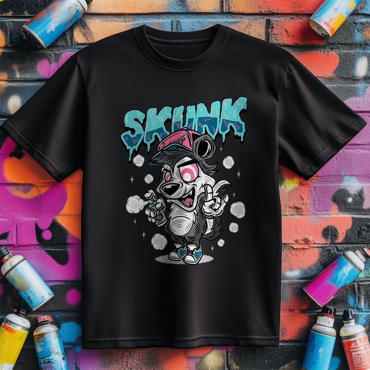 Skunk Graffiti T-Shirt - Funky & image 1