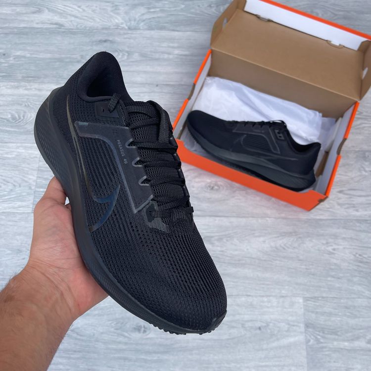 Nike Air Zoom Pegasus 40 Running Gym Trainers - Triple Black [DV3853-002] image 2