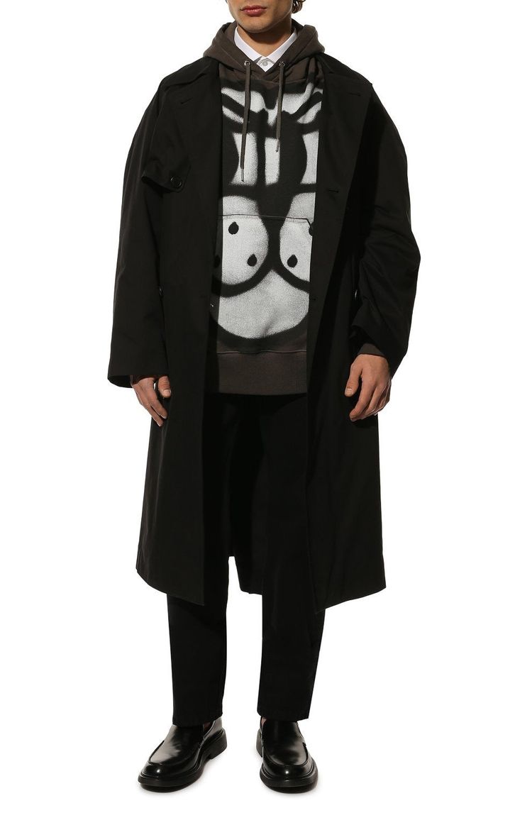 Givenchy x Chito Khaki Dog Graffiti Oversized Hoodie image 10