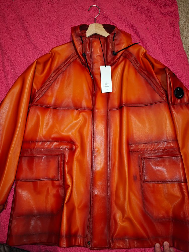 Cp Company Orange Hooded Bi Field Jacket Large Size Retail For £1000