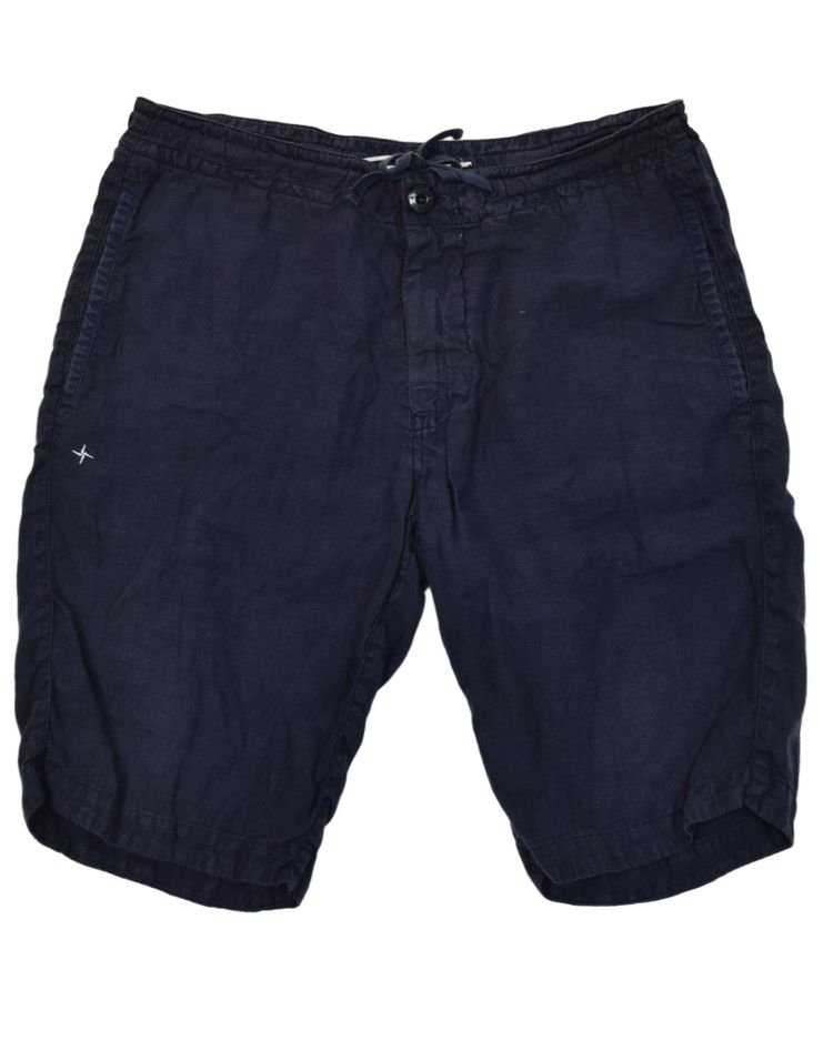 Immagine di Stone Island Stellina Linen Shorts Navy Blue 1