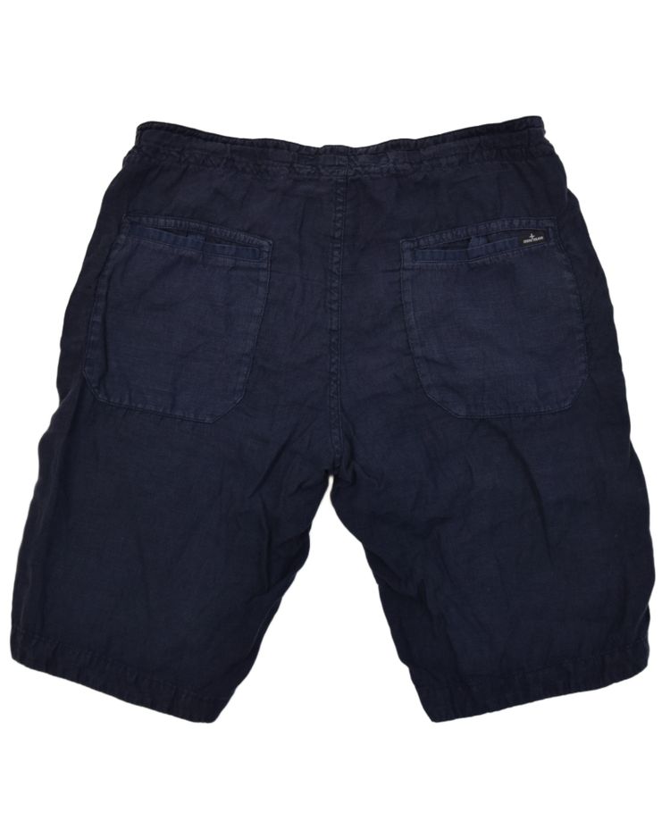 Immagine di Stone Island Stellina Linen Shorts Navy Blue 4