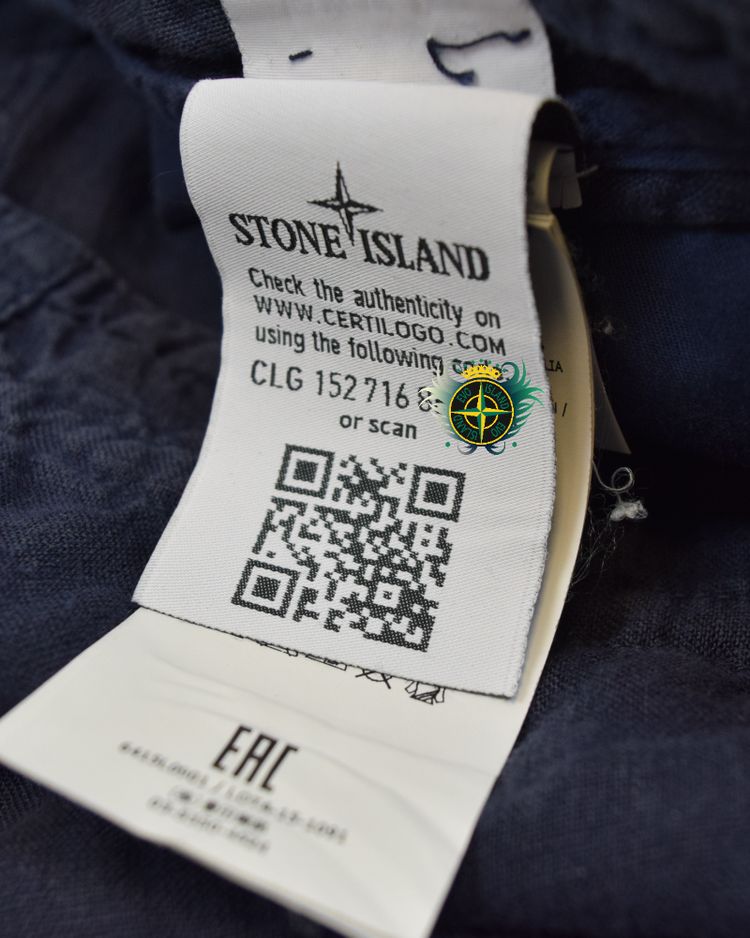 Immagine di Stone Island Stellina Linen Shorts Navy Blue 2
