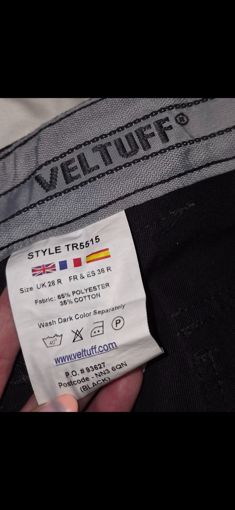 Veltuff Black Work Trousers With Reflective Stripes image 9