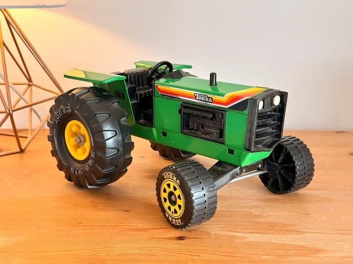Tonka Green Toy Tractor image 1