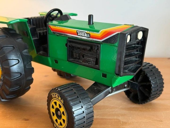 Tonka Green Toy Tractor image 2