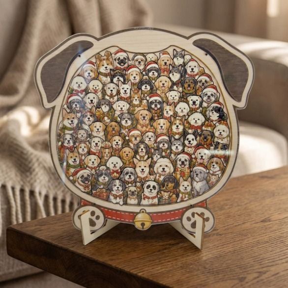 other Wooden Dog And Cat Shaped Jigsaw Puzzles product image