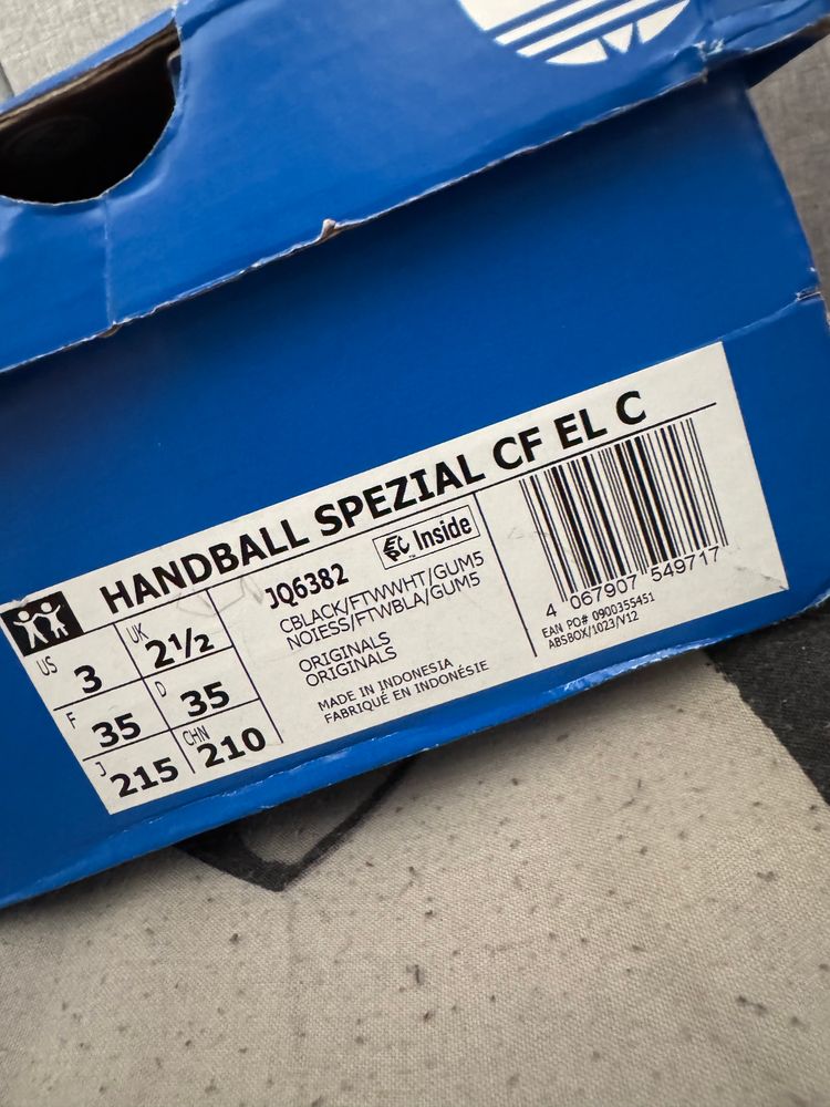 Adidas Handball Spezial Cf Sneakers Size 2.5 7