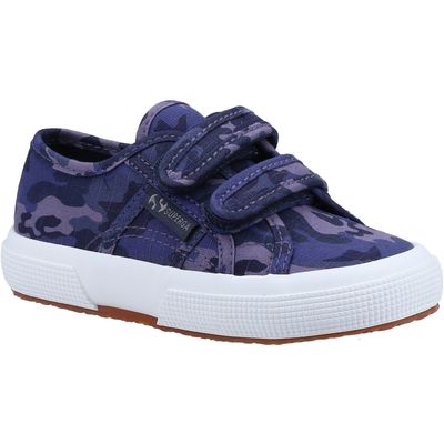 Superga 2750 Kids Straps Camo Ripstop Trainer 4