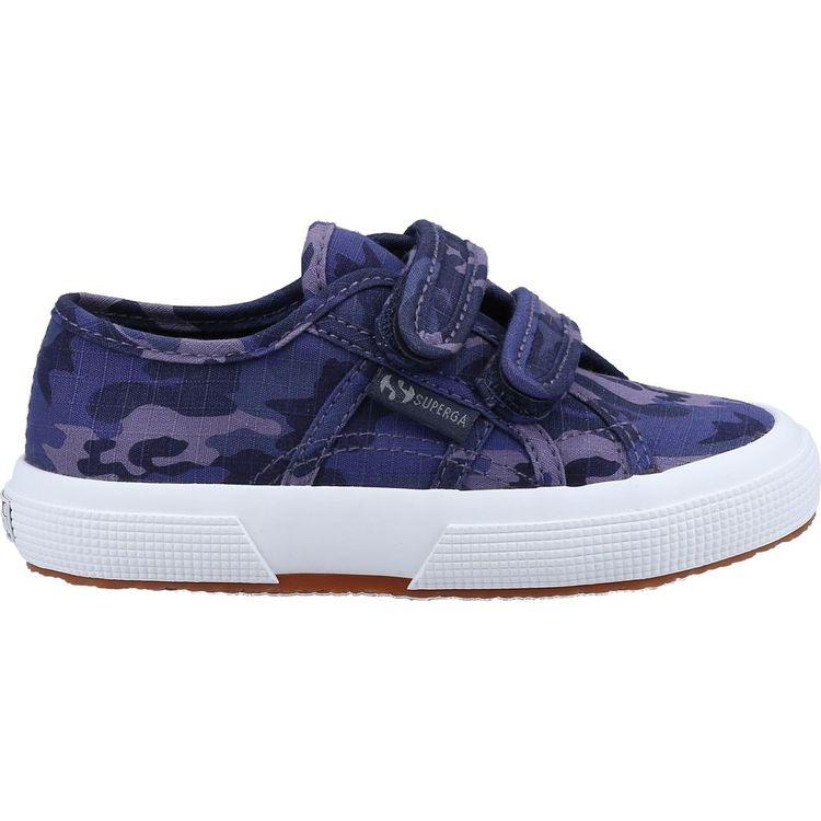 Superga 2750 Kids Straps Camo Ripstop Trainer 3