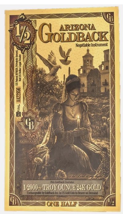 1/2 Arizona Goldback