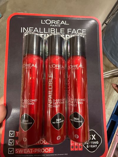 L'Oréal Paris Infallible Face Setting Spray 3-Pack 1