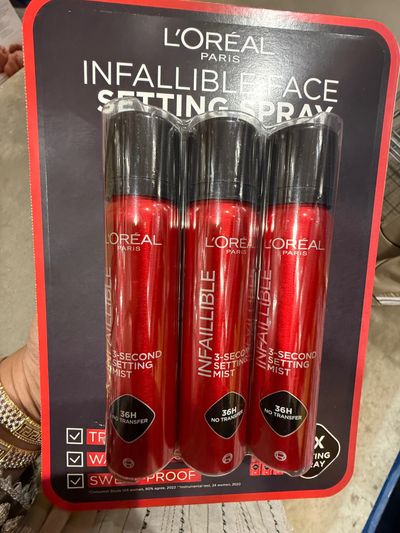 L'Oréal Paris Infallible Face Setting Spray 3-Pack 2