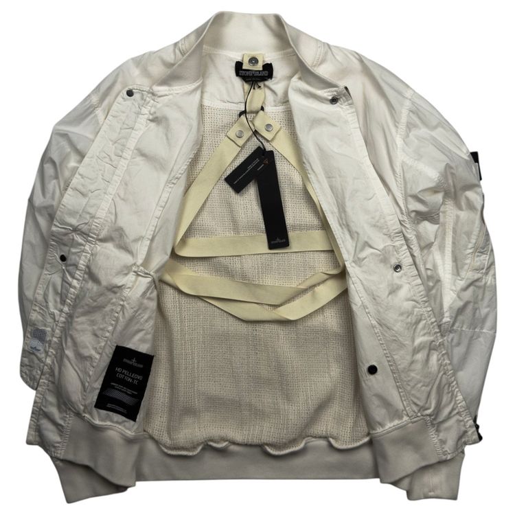 S/S 22 Stone Island Shadow Project HD Pelleovo Cotton TC Bomber Jacket image 2