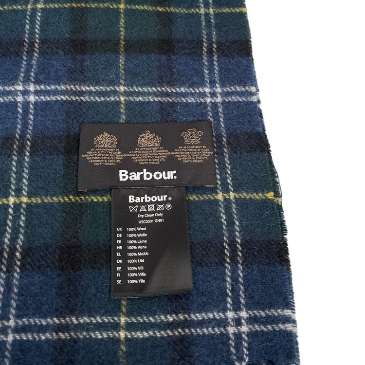 Barbour Tartan Check Wool Scarf image 5