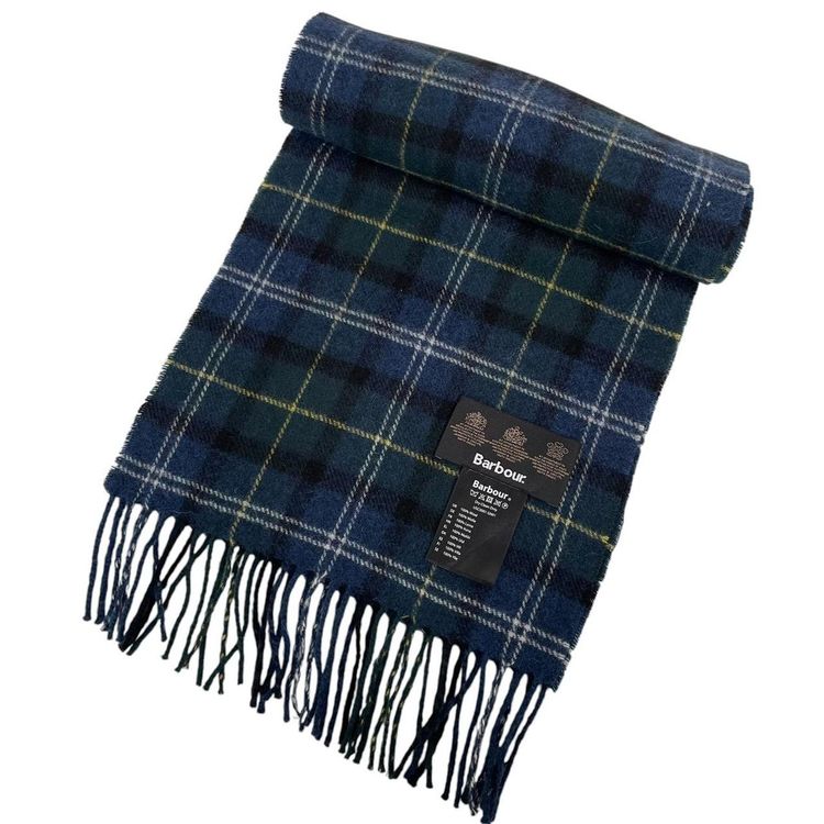 Barbour Tartan Check Wool Scarf image 1