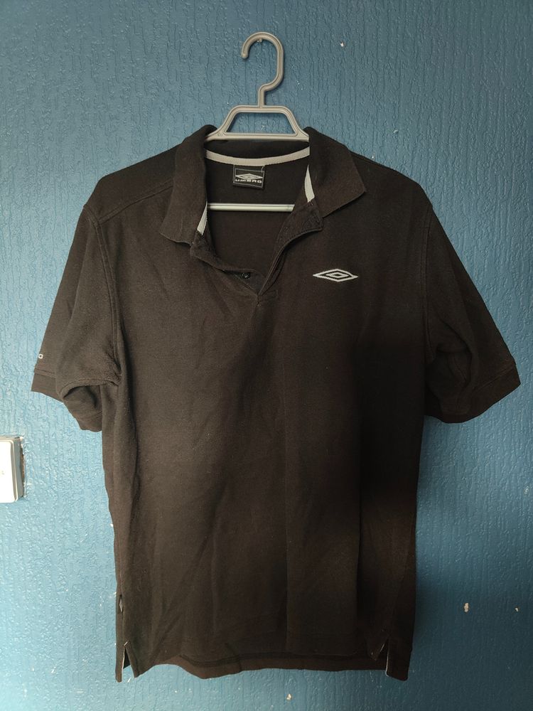 Umbro Black Polo Shirt