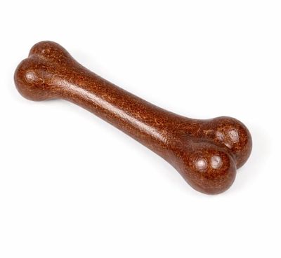 Brown Bone-Shaped aggressive chewer toy