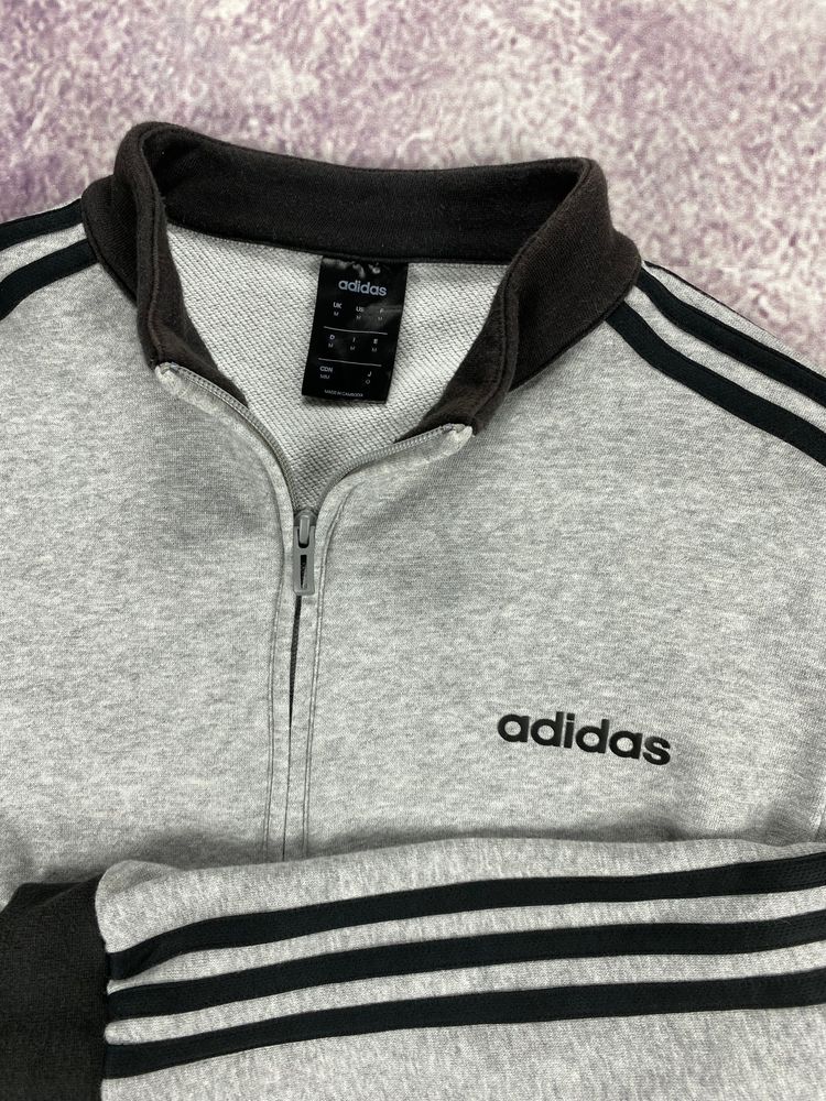 Adidas Grey Zip-Up Track Jacket image 1