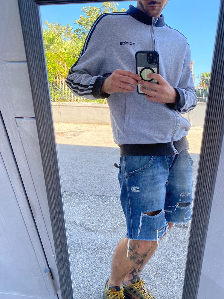 Immagine di Adidas Grey Zip-Up Track Jacket 3