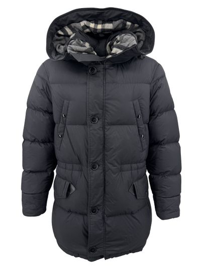 Burberry Hooded Puffer Jacket - Black (214769696)