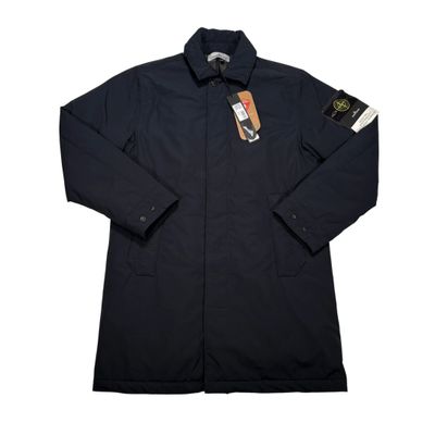 Stone Island Navy Micro Twill with Primaloft Insulation Technology Compass Patch Coat