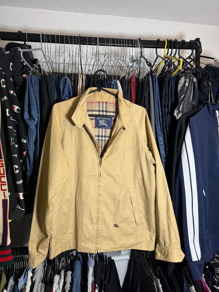 Burberry Vintage Nova Check Harrington Jacket Size Small