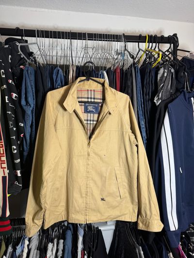 Burberry Vintage Nova Check Harrington Jacket Size Small