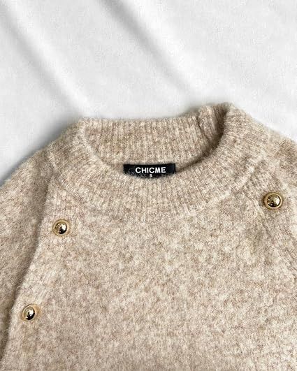 Beige Knit Cape Sweater obraz 2