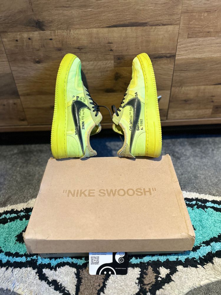 Nike Air Force 1 Off-White “Volts ” U.K. 9 6