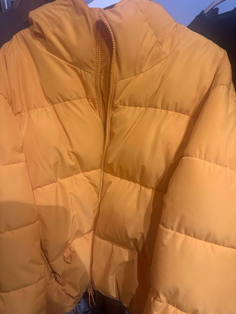 Zara Orange Puffer Jacket image 1