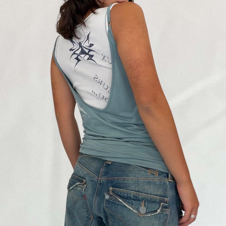 Cop Copine double layered vest obraz 5