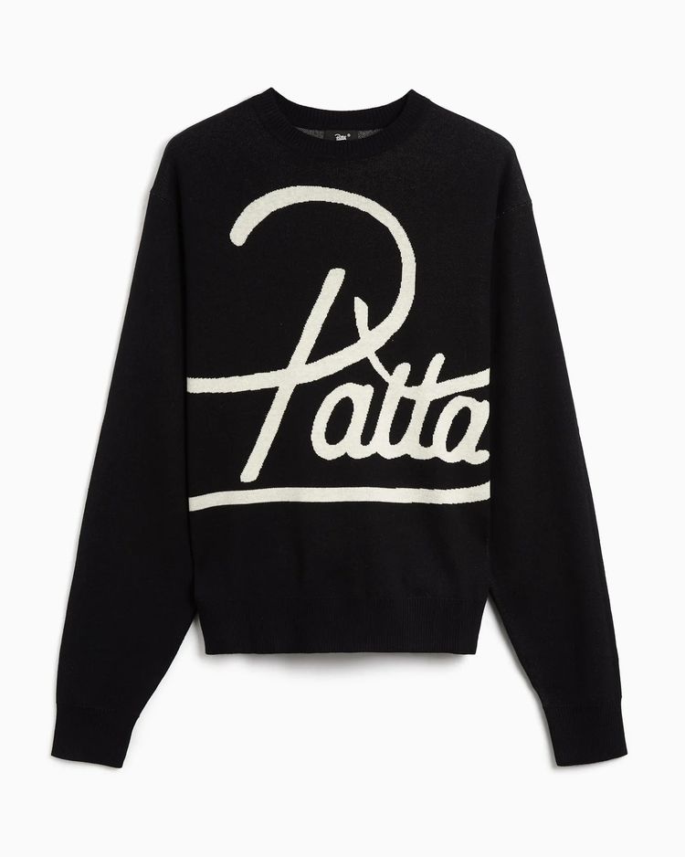 Patta Hearted Jumper Black image 1