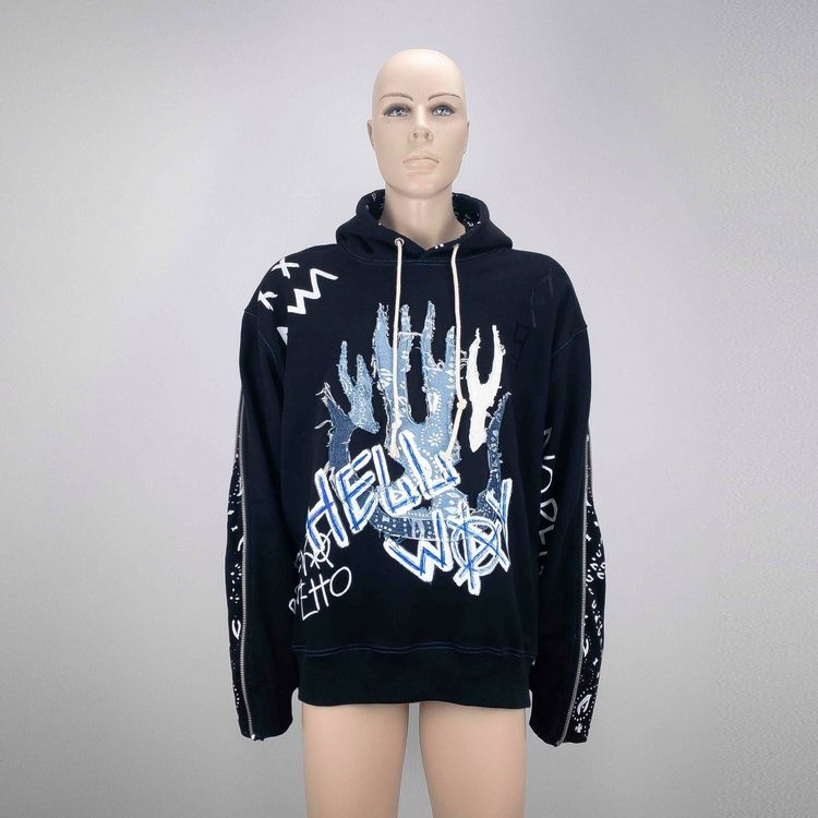 NTMB Hoodie over sleeve zip Black product image