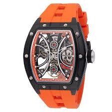Invicta S1 Rally Manifold Automatic Men's Watch w/ Skeleton Dial - 44mm, Orange