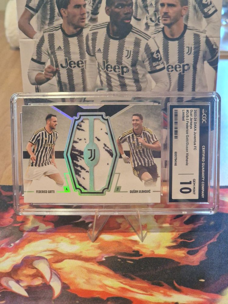 Juventus FC Federico Gatti e Dusan Vlahovic Patch /35 Daka Juventus cgc 10 product image