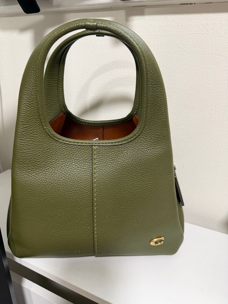 Green Leather COACH Handbag