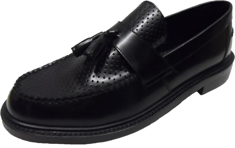 Other Ikon Original Black Quad Punch Retro,Ska,Northern Soul Tassel Loafers product image