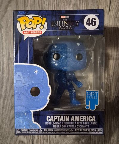 Funko Pop Art Series Captain America Bobble-Head