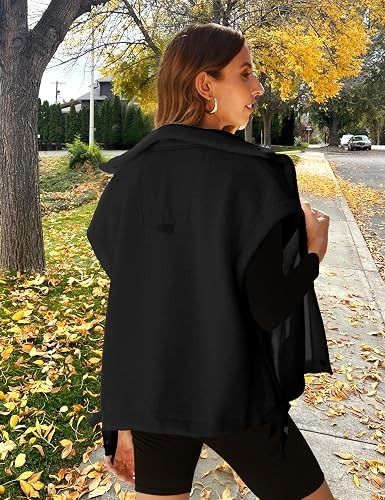 Black Sleeveless Jacket Vest obraz 5