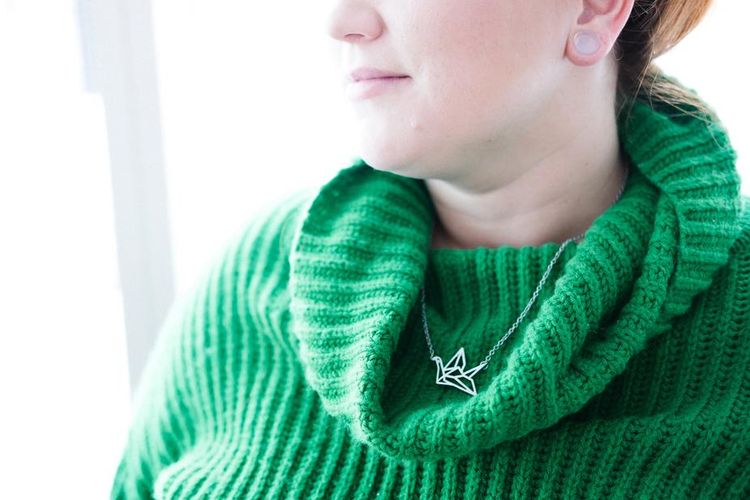 Immagine di Origami Crane Necklace 5