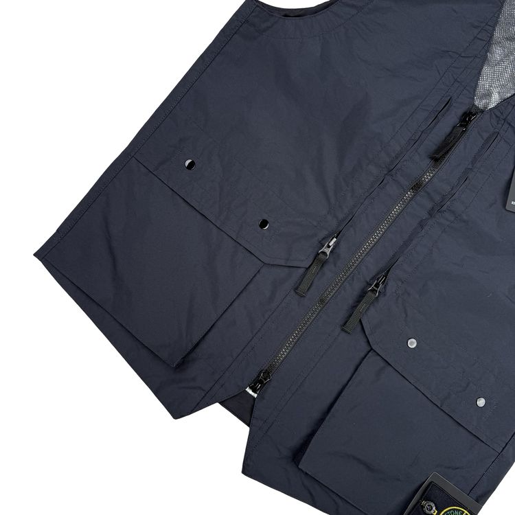 Stone Island 2026 Metal Lamina Poly Ripstop Gilet Jacket - Small obraz 6
