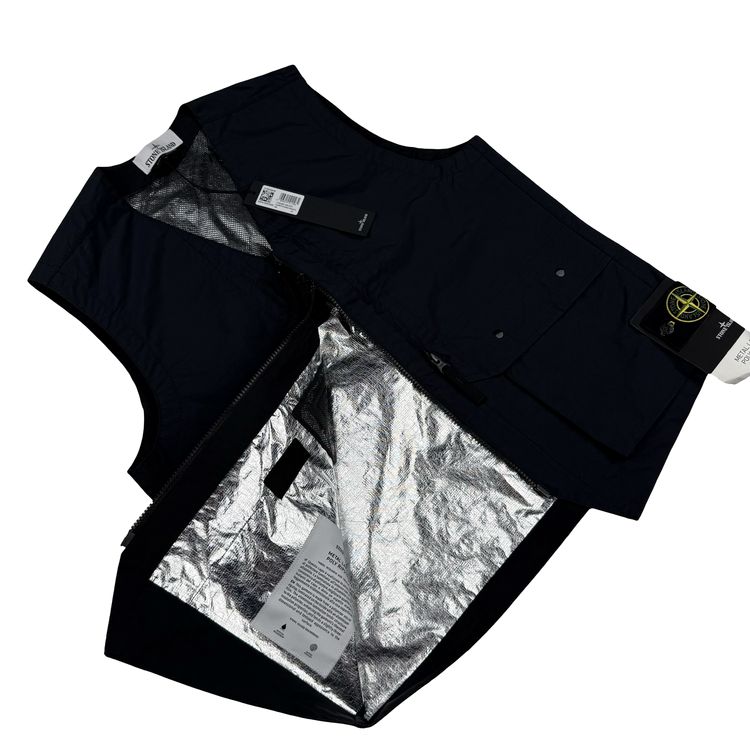 Stone Island 2026 Metal Lamina Poly Ripstop Gilet Jacket - Small obraz 4